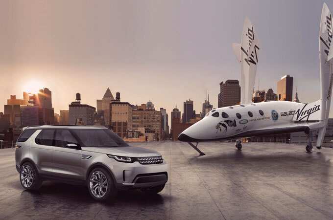O Conceito Land Rover Discovery Vision uniu-se à linha espacial da Virgin Galactic.