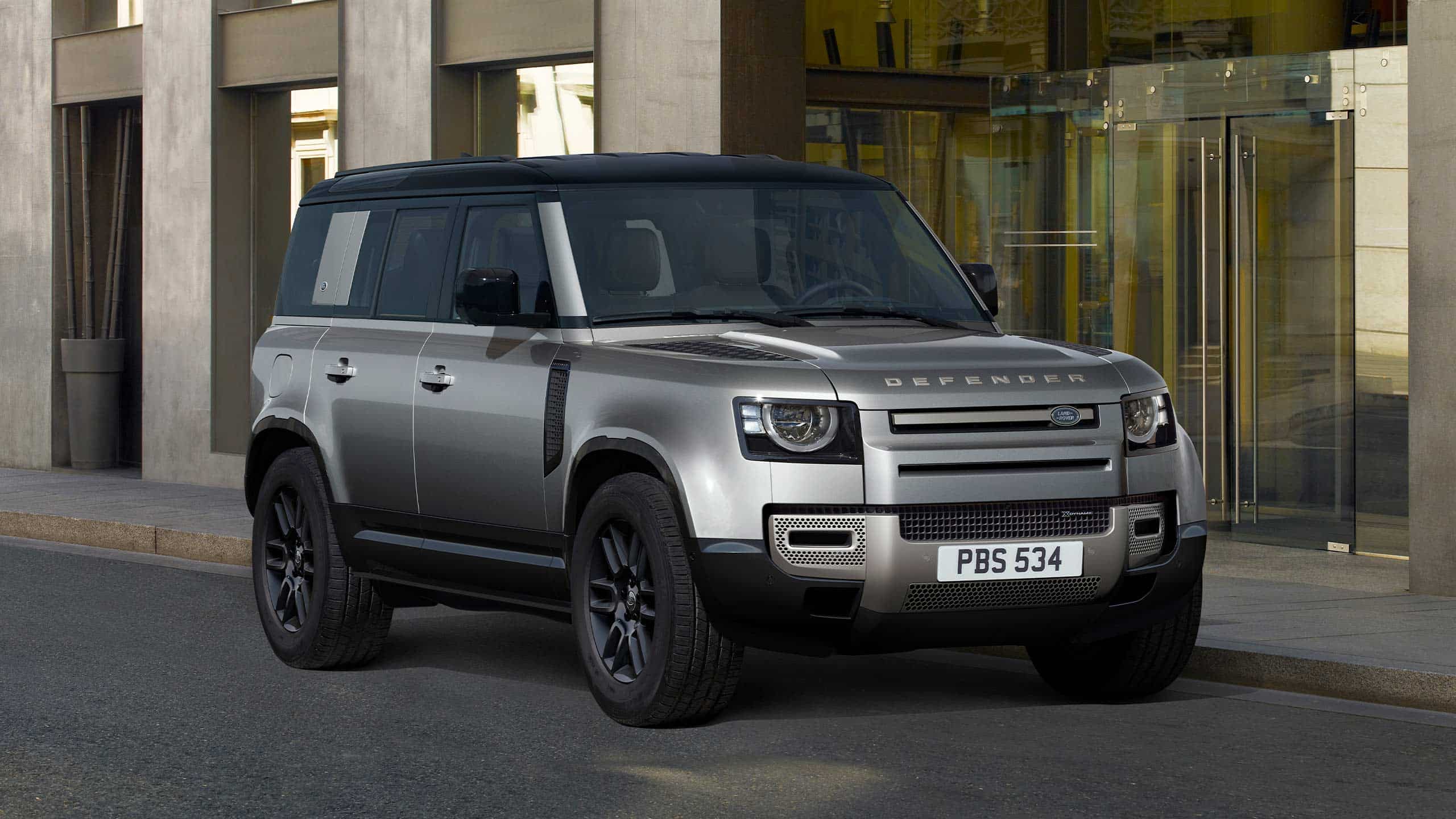 Land Rover Defender parked front side view